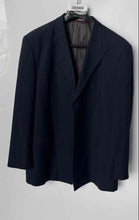 Load image into Gallery viewer, Caravelli Mens Blue Long Sleeve Pockets Notch Collar 3-Button Blazer Size 46R
