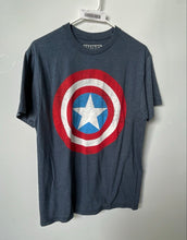 Load image into Gallery viewer, Marvel Mens Blue Crew Neck Short Sleeve Pullover T-Shirt Size Medium
