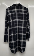 Load image into Gallery viewer, Abercrombie &amp; Fitch Womens Blue Plaid Cotton Long Sleeve Shirt Dress Size XS
