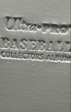 Load image into Gallery viewer, Ultra Pro White Heavy Duty D-Ring Stitched Baseball Card Collectors Album Binder
