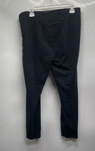Load image into Gallery viewer, Ann Taylor Womens Black Flat Front Elastic Waist Side-Zip Ankle Leggings Size 14
