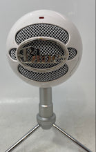 Load image into Gallery viewer, Blue Snowball Ice White Silver-Tone Tripod Stand USB Microphone Untested
