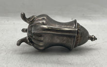 Load image into Gallery viewer, Vintage Silverplated Footed Miniature Victorian Teapot With Handle &amp; Lid
