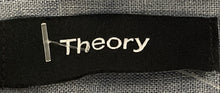 Load image into Gallery viewer, Theory Mens Blue Linen Long Sleeve Collared Button-Up Shirt Size Large
