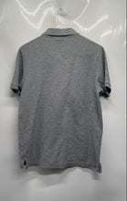 Load image into Gallery viewer, Psycho Bunny Mens Gray Cotton Short Sleeve Collared Button Polo Shirt Size 4
