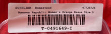Load image into Gallery viewer, Banana Republic Womens Red Tie Neck Sleeveless Ruffle Hem Maxi Dress Size L
