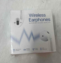 Load image into Gallery viewer, White Superior Sound Quality Wireless Earphones W/ Charging Case Factory Sealed
