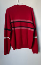 Load image into Gallery viewer, Armani Exchange Mens Red Striped Knit Long Sleeve Pullover Sweater Size M W/ Tag
