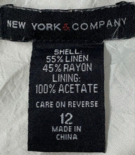 Load image into Gallery viewer, New York &amp; Company Womens White Sleeveless Round Neck Shift Dress Size 12
