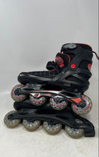 Load image into Gallery viewer, Aerowheels Unisex Kids ABEC-7 Rollerblades Black And Red Inline Skates Size 7
