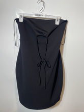 Load image into Gallery viewer, Express Womens Black Sleeveless Halter Neck Fitted Mini Dress Size Small
