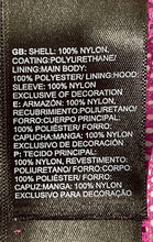 Load image into Gallery viewer, The North Face Girls Pink DryVent Long Sleeve Hooded Full-Zip Rain Jacket Size M
