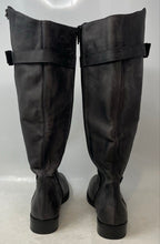 Load image into Gallery viewer, Charles David Womens Black Leather Side Zip Knee High Riding Boots Size 6
