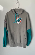 Load image into Gallery viewer, Nike Mens Gray Long Sleeve Miami Dolphins Football-NFL Pullover Hoodie Size S
