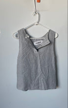 Load image into Gallery viewer, J.Crew Womens Black White Striped Sleeveless Round Neck Tank Top Size XS
