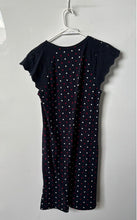 Load image into Gallery viewer, Tommy Hilfiger Womens Navy Blue Polka Dot Eyelet Short Sleeve Shift Dress Size S
