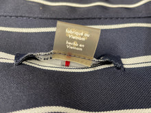 Load image into Gallery viewer, Tommy Hilfiger Womens Blue White Striped Sleeveless Belted Shirt Dress Size 8
