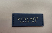 Load image into Gallery viewer, Versace Parfums Womens Gold-Tone Zipper Chain Strap Crossbody Bag Stained
