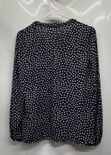 Load image into Gallery viewer, Banana Republic Womens Multicolor Geometric Print Long Sleeve Blouse Top Size M
