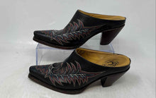 Load image into Gallery viewer, Charlie 1 Horse Womens Mayela Dark Brown Embroidered Slip-On Mule Shoes Sz EU 36
