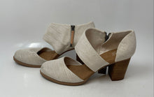 Load image into Gallery viewer, Toms Womens Milan Beige Closed Toe Zipper Pump Heels Size 12 With Tag
