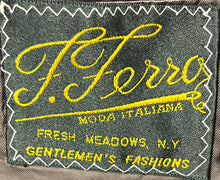 Load image into Gallery viewer, F.Ferro Mens Black Brown Plaid Long Sleeve Three-Button Blazer Size 42R
