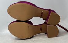 Load image into Gallery viewer, Kensie Womens Fuchsia Leather Ankle Strap Block Platform Heels Size 9M
