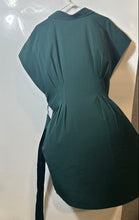 Load image into Gallery viewer, DKNY Womens Green Short Sleeve Collared Button Front Shirt Dress Size 16
