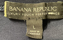 Load image into Gallery viewer, Banana Republic Womens Blue Crew Neck Luxury Touch Performance T-Shirt Size L
