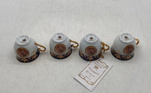 Load image into Gallery viewer, Set Of 4 Pcs Italian Design Ceramic Fine Porcelain Serving Coffee Cup
