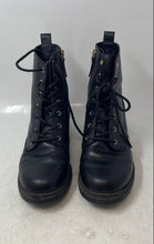 Load image into Gallery viewer, Cole Haan Womens Camea Black Leather Round Toe Lace-Up Combat Boots Size 7.5B
