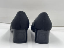 Load image into Gallery viewer, Authentic Salvatore Ferragamo Womens Black Block Pump Heels Size 9.5 B Damaged
