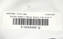 Load image into Gallery viewer, Adidas Womens White Sleeveless 1/4 Zip Sports Polo Shirt Size Small
