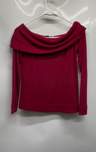 Load image into Gallery viewer, Loft Womens Red Long Sleeve Regular Fit Off The Shoulder Blouse Top Size XS
