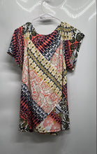 Load image into Gallery viewer, Style &amp; Co. Womens Multicolor Paisley Short Sleeve Pullover Blouse Top Size XL

