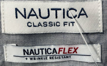 Load image into Gallery viewer, Nautica Mens Blue White Printed Long Sleeve Classic Fit Button-Up Shirt Size S
