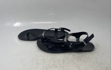 Load image into Gallery viewer, Michael Kors Womens Black Jelly Toe Post Flat Thong Sandals Size 6M
