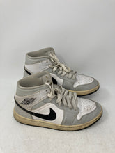 Load image into Gallery viewer, Nike Womens Air Jordan 1 Mid BQ6472-015 Gray White Sneaker Shoes Size 9.5
