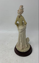 Load image into Gallery viewer, 1984 A Belcari Lady Walking With Dog On Base Decorative Figurine Collectible
