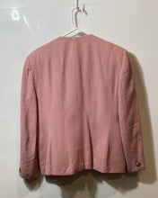 Load image into Gallery viewer, Jones New York Womens Pink Patch Pocket Long Sleeve Button Front Jacket Size 10
