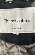 Load image into Gallery viewer, Juicy Couture Womens Black Long Sleeve Collared Snap Front Shirt Jacket Size XS
