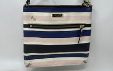 Load image into Gallery viewer, Kate Spade New York Womens Multicolor Striped Adjustable Strap Crossbody Bag
