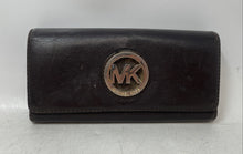 Load image into Gallery viewer, Michael Kors Womens Fulton Carryall Brown Leather Inner Divider Clutch Wallet
