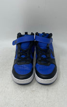 Load image into Gallery viewer, Nike Kids Court Borough Mid 2 CD7783-404 Blue Black Sneaker Shoes Size 2Y
