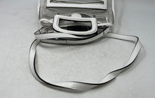 Load image into Gallery viewer, Nine West Womens White Plastic Clear Top Handle Handbag With Tag &amp; Strap
