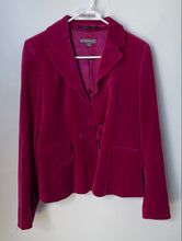 Load image into Gallery viewer, Ann Taylor Womens Pink Notch Collar Long Sleeve Two-Button Blazer Size 4
