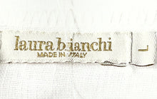 Load image into Gallery viewer, Laura Bianchi Womens White Linen 3/4 Sleeve Tunic Blouse Top Size Large Italy
