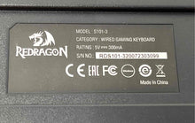 Load image into Gallery viewer, Redragon Model S101-3 Black Red Wired Gaming Keyboard And Mouse Combo Not Tested

