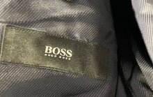 Load image into Gallery viewer, Hugo Boss Mens Blue Plaid Print Long Sleeve Two-Button Blazer Size 40R
