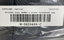Load image into Gallery viewer, Michael Kors Womens Black Pebble Leather Crossbody Strap Hobo Bag
